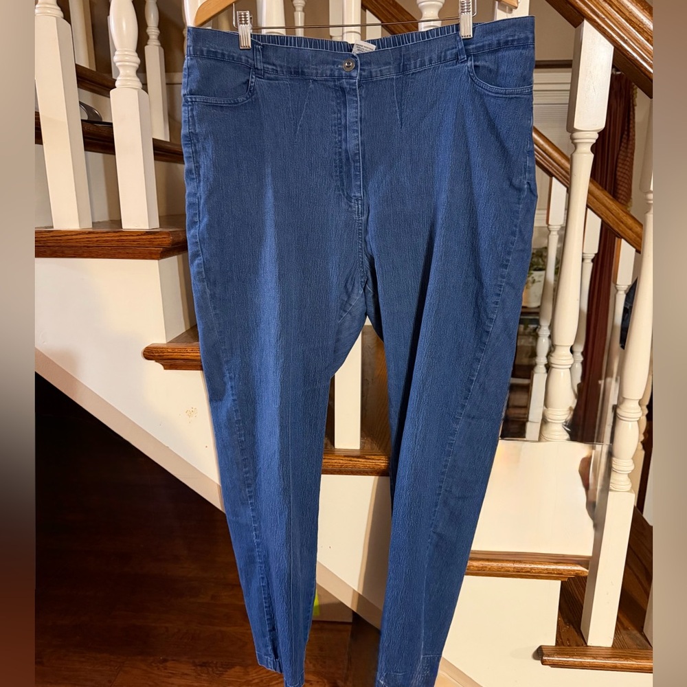 Bon Worth Women's Straight Leg Blue Jeans